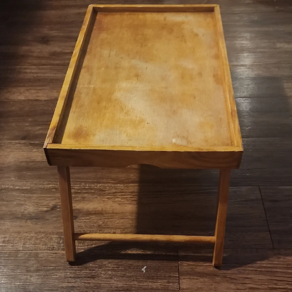 Vintage Wooden Food Tray
